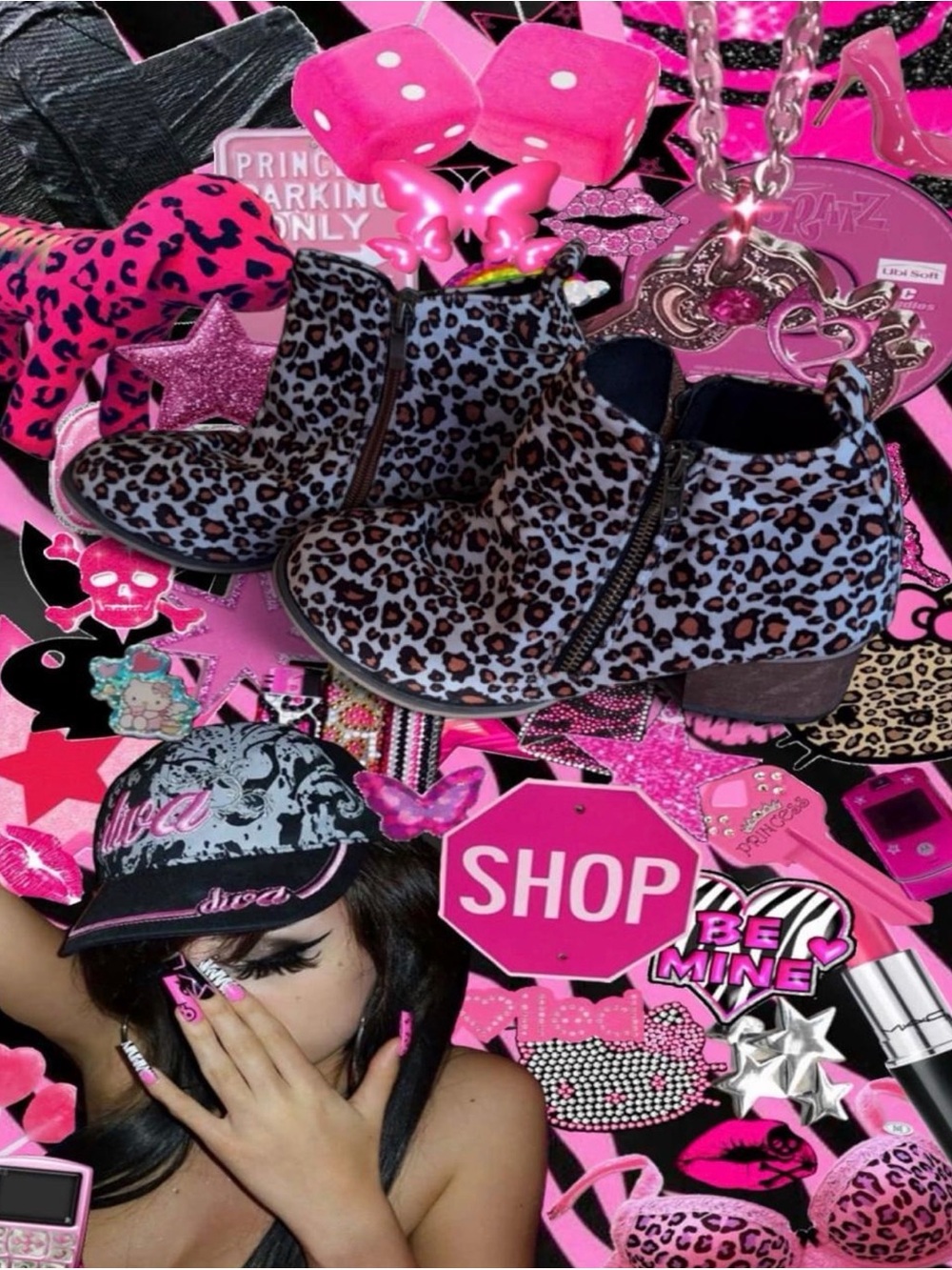 Leopard Print Ankle Boots